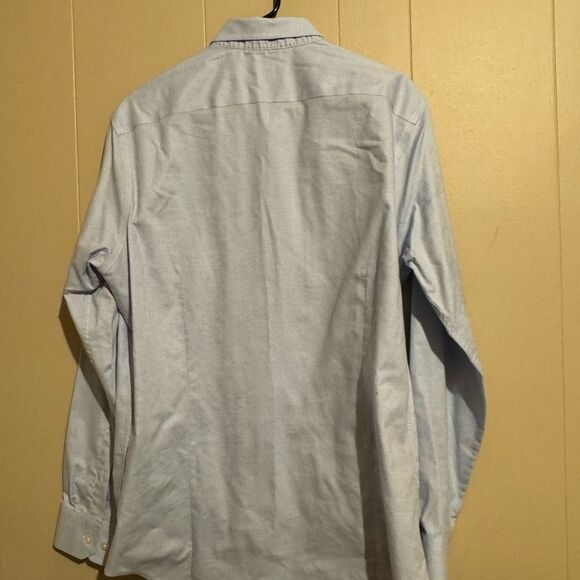 Bundle BANANA REPUBLIC LOT 2 Men Large Blue and pinkish red blue plaid Shirt - Picture 5 of 13